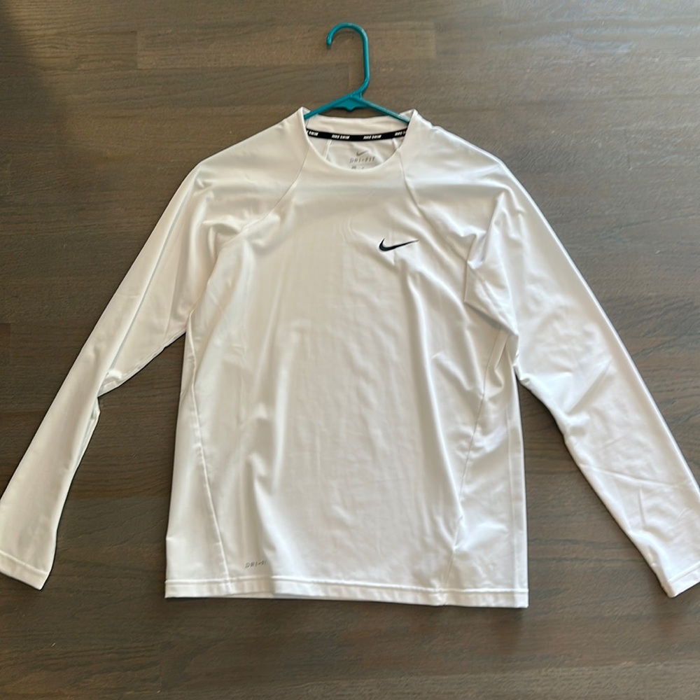 Nike White Swim/Sun Shirt